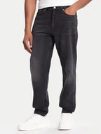 Spodnie męskie - Tommy Jeans Jeansy DM0DM22182 Czarny Regular Fit - miniaturka - grafika 1