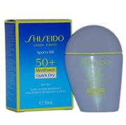 Kremy BB - Shiseido, Sports BB, krem BB do twarzy Very Dark, SPF50+, 30 ml - miniaturka - grafika 1