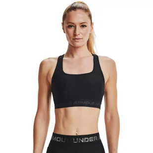 Biustonosz sportowy Under Armour Crossback Mid Bra - Bielizna sportowa damska - miniaturka - grafika 1