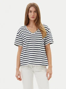 Tommy Hilfiger T-Shirt WW0WW44551 Granatowy Regular Fit - Koszulki i topy damskie - miniaturka - grafika 1