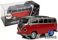 Samochody i pojazdy dla dzieci - Import LEANToys Autobus Resorak z Naciągiem Czerwony ze światłami i dźwiękiem - miniaturka - grafika 1