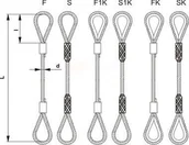 Haki, szakle i karabinki - unimet ZAWIESIE LINOWE TYPU F 14MM 4MB - miniaturka - grafika 1