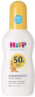 HiPP Babysanft balsam ochronny w sprayu na słońce SPF50+ 150ml - Balsamy i kremy do opalania - miniaturka - grafika 1