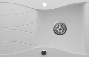 Zlew KERNAU KGS O 6078 1B1D PURE WHITE (biały) - Zlewozmywaki - miniaturka - grafika 1