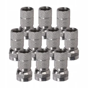 10 WTYK SAT. ZŁĄCZE TYPU F 6,8 mm ALUMINIOWY LIBOX - Kable - miniaturka - grafika 1