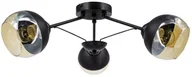 Lampy sufitowe - MLAMP LAMPA sufitowa ELM1018/3 BL MLAMP metalowa OPRAWA loftowa molecular czarna ELM1018/3 BL - miniaturka - grafika 1