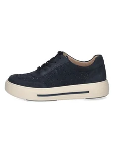 Caprice Skórzane sneakersy w kolorze granatowym - Trampki damskie - miniaturka - grafika 1