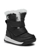 Buty dla dziewczynek - Sorel Śniegowce Toddler Whitney II Strap NV3875 Czarny - miniaturka - grafika 1
