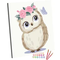 Malowanie po numerach - Zestaw do Malowania po Numerach Dla Dzieci 20x20 cm, Sówka Sofia - miniaturka - grafika 1
