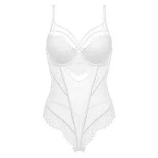 Body bieliźniane z koronką i paseczkami - Body - miniaturka - grafika 1