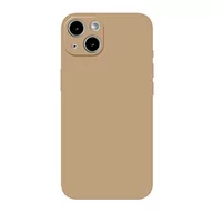 Herbata - vocyzo Etui na iPhone 14, 6,1 cala, miękkie w dotyku, pełne etui ochronne na ciało, odporne na wstrząsy, pokryte mikrofibryą (mleczna herbata kolor) - miniaturka - grafika 1