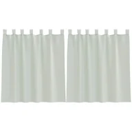 Zasłony - vidaXL Zasłony woalowe z pętelkami 2 szt. Jasnoszary 140x140 cm - miniaturka - grafika 1