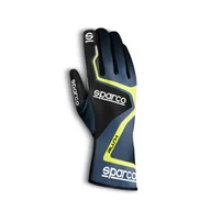 Odzież do sportów motorowych - Rękawice kartingowe Sparco RUSH MY20 szaro-żółte - miniaturka - grafika 1
