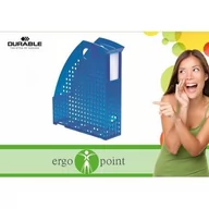 Półki na dokumenty - Durable POJEMNIK NA KATALOGI A4 TREND NIEBIESKO-PRZEZR. - miniaturka - grafika 1