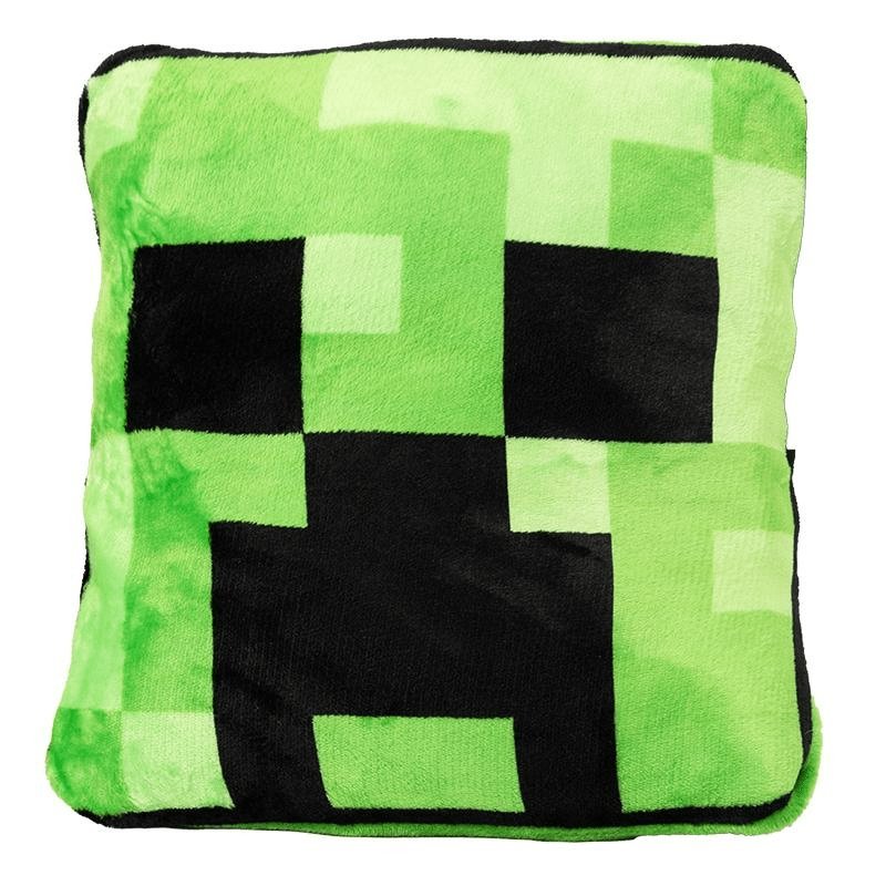 Minecraft Creeper poduszka-koc 2w1 150×120 cm