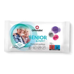OPHARM Senior Comfort Chusteczki nawilżane, 72szt. - Chusteczki nawilżane - miniaturka - grafika 1