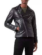 Kurtki męskie - Freaky Nation Męska kurtka skórzana Chacco-fn SL, czarny, L - miniaturka - grafika 1