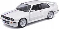 Samochody i pojazdy dla dzieci - Bmw M3 (E30) 1986 1:24 Model Bburago 21100 White - miniaturka - grafika 1