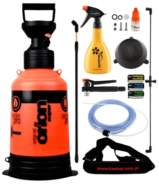 Opryskiwacz Ciśnieniowy Kwazar Orion 6L +Przyłącze 3 Dysz + Groszek 600ml