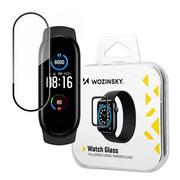 Akcesoria do smartwatchy - Wozinsky Watch Glass hybrydowe szkło do Xiaomi Mi Band 5 czarny - miniaturka - grafika 1