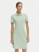 Sukienki - Tommy Hilfiger Sukienka codzienna WW0WW43228 Zielony Slim Fit - miniaturka - grafika 1