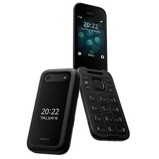 Nokia 2660 Flip Black, 2,8 ", TFT LCD, 240 x 320, Unisoc, T107, wewnętrzna pamięć RAM 0,048 GB, 0,128 GB, microSDHC, Dual SIM, a - Telefony stacjonarne - miniaturka - grafika 1