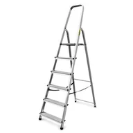 Drabiny - DRABEST Drabina aluminiowa domowa 6 stopniowa 125 kg - miniaturka - grafika 1