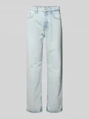 Spodnie męskie - Jeansy o kroju straight fit z 5 kieszeniami model ‘EDGE’ - miniaturka - grafika 1