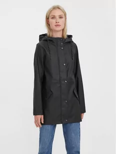 Vero Moda Kurtka przeciwdeszczowa Malou 10266982 Czarny Regular Fit - Kurtki damskie - miniaturka - grafika 1