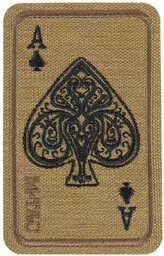 Naszywka M-Tac Ace Of Spades - Coyote (51324005) - Odzież taktyczna i umundurowanie - miniaturka - grafika 1