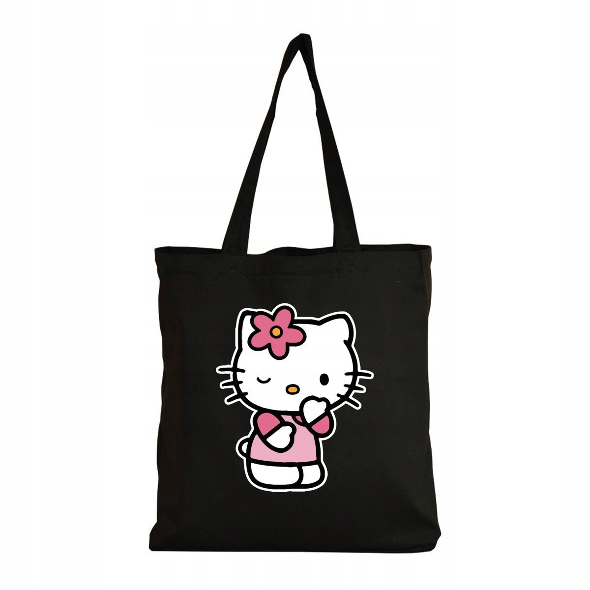 Eko Torba Bawełniana na ramię Zakupy Shopper Torebka Hello Kitty Kotek 48