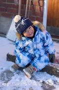 Dresy i komplety dla dziewczynek - Reima kombinezon zimowy dziecięcy Lappi kolor niebieski - miniaturka - grafika 1