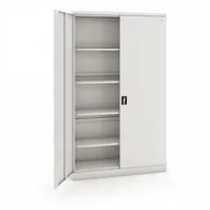 Szafy biurowe - B2B Partner Szafa metalowa dwudrzwiowa, zamek cylindryczny, 1990 x 1200 x 435 mm CY-034-08 - miniaturka - grafika 1
