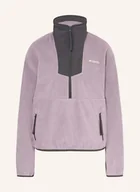 Koszulki i topy damskie - Columbia Sweter Typu Troyer Z Polaru Sequoia Grove lila - miniaturka - grafika 1