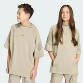 Bluzy dla dziewczynek - BLUZA Z KRÓTKIM RĘKAWEM Z KAPTUREM FUTURE ICONS 3 STRIPES - Adidas - miniaturka - grafika 1