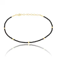 Bransoletki - Srebrna bransoletka z kamieniami 17+3 cm pr. 925 - miniaturka - grafika 1