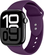 Akcesoria do smartwatchy - Crong Liquid - Pasek do Apple Watch 44/45/46/49 mm śliwkowy - miniaturka - grafika 1
