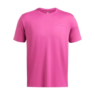Męska koszulka treningowa Under Armour UA Rush Energy SS - różowa - UNDER ARMOUR - Koszulki sportowe męskie - miniaturka - grafika 1