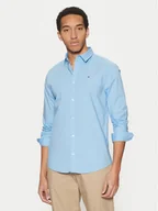 Koszule męskie - Tommy Jeans Koszula Original DM0DM04405 Niebieski Slim Fit - miniaturka - grafika 1