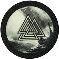 Odzież taktyczna i umundurowanie - Naszywka M-Tac Valknut Drakkar fluorescencyjna - Black (51291299) - miniaturka - grafika 1