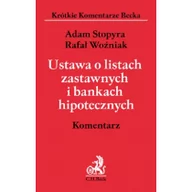 Prawo - C.H. Beck Ustawa o listach zastawnych i bankach hipotecznych Komentarz - Stopyra Adam, Woźniak Rafał - miniaturka - grafika 1