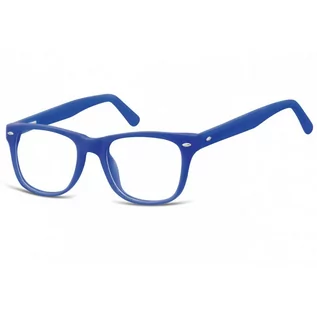Okulary korekcyjne, oprawki, szkła - Okulary dziecięce zerówki Nerdy AK48E niebieskie - grafika 1
