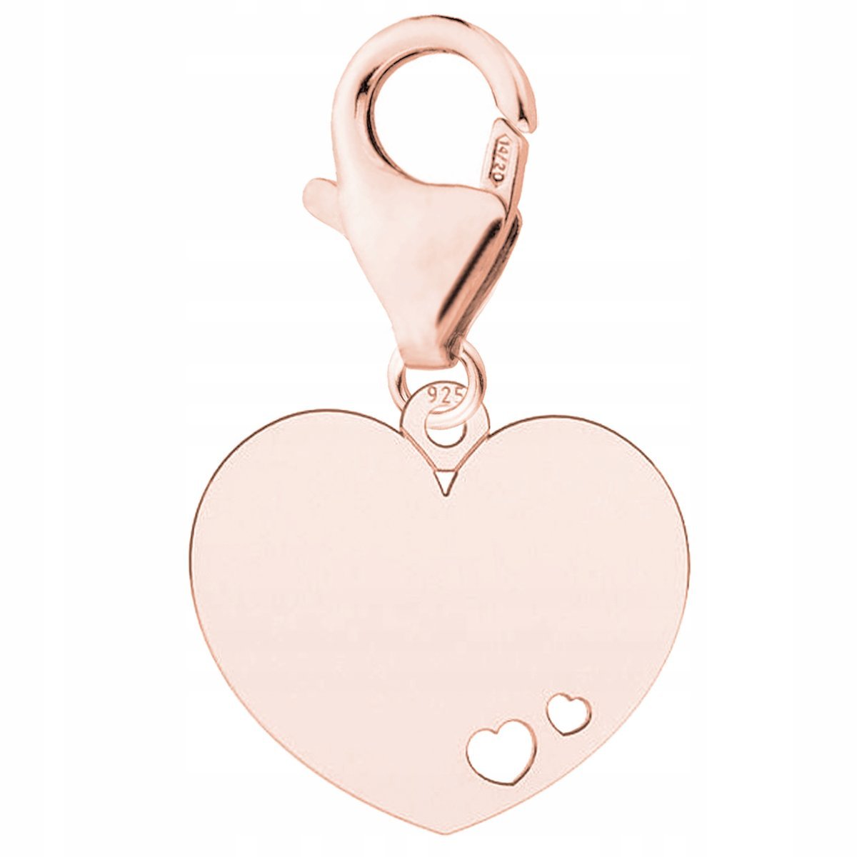 Zawieszka Pozłacana z Sercem Serduszkiem Heart Serce Serduszko SREBRO 925