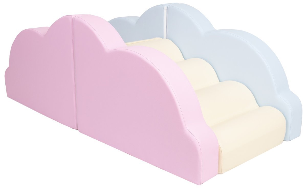 Zestaw piankowy, chmurka, plac zabaw, miekkie zabawki (kolor: różowy, niebieski, żółty (pastel))