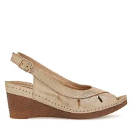 Sandały damskie - Sandały Lasocki ARC-N1890-02 Złoty - miniaturka - grafika 1