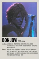 Podkładki pod mysz - PODKŁADKA POD MYSZ Z Nadrukiem 22x18 cm Bon Jovi rock Tekst Prezent - miniaturka - grafika 1