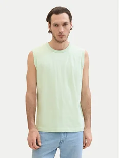 Tom Tailor Tank top 1041815 Zielony Regular Fit - Koszulki męskie - miniaturka - grafika 1