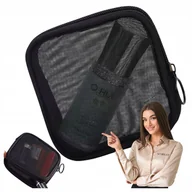 Kosmetyczki, organizery i kuferki - Kosmetyczka podróżna podręczna przezroczysta na płyny do samolotu czarna - miniaturka - grafika 1