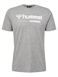 Koszulki męskie - Hummel T-shirt w kolorze szarym - grafika 1