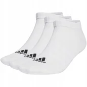 Skarpetki damskie - Skarpety adidas Thin and Light Sportswear Low-Cut 3 Pairs białe HT3469 34- - miniaturka - grafika 1